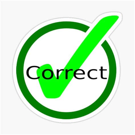 Correct Sign Stickers 的图像结果
