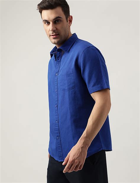 Buy Relaxed Fit Linen Blend Solid Shirt at Marks & Spencer