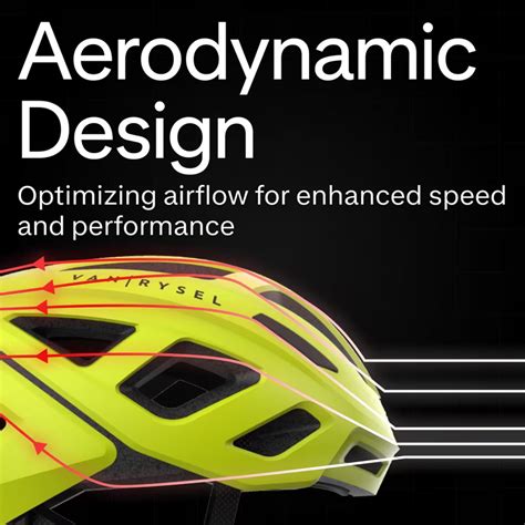 Van Rysel RoadR 500 Road Bike Helmet - Neon Yellow | In-Mold Design ...
