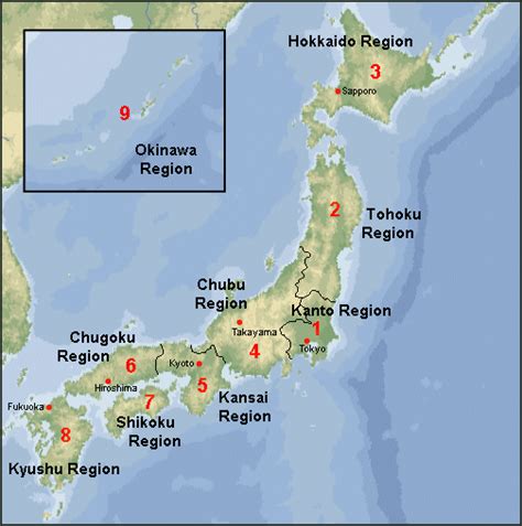 Japan Geography Map 的图像结果