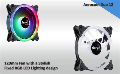 Aerocool Duo 12 - Addressable RGB 12cm Computer Fan : Amazon.in ...