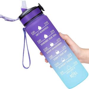 DHIYONIX Unbreakable Water Bottle 1 Liter With Motivational Time Marker ...
