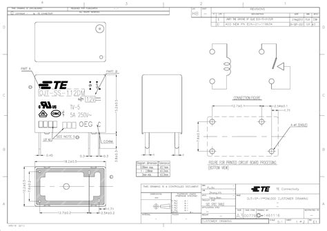 1461116-x Drawing by TE Connectivity Potter & Brumfield Relays ...