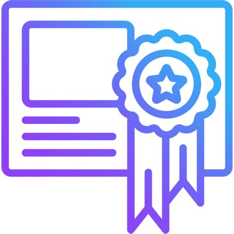 Certificate - Free education icons