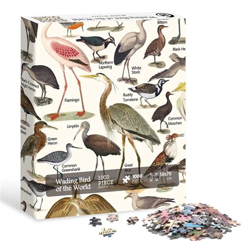 Vintage Birds Puzzles for Adults 1000 Pieces and up, PICKFORU Bird ...