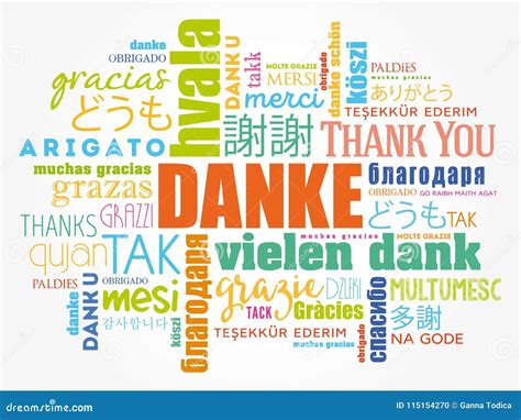 Thank You In German. Calligraphy. Danke Poster Or Card. Grey Letters On ...