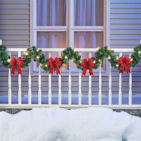 Thick Outdoor Lighted Christmas Garland at Sophia Sandover blog