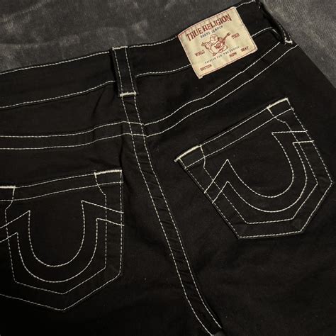 True religion black jeans , worn once fit amazingly... - Depop
