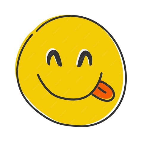 Premium Vector | Emoji Face Savouring Delicious Food Smiling Face savoring Licking Lips smiley ...