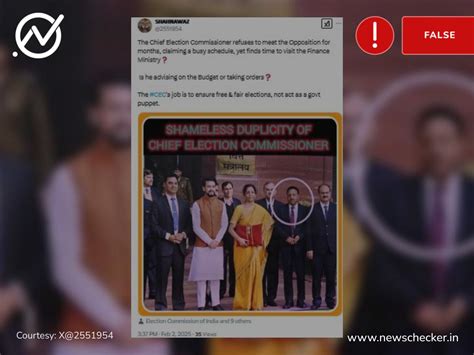 Fact Check: Viral Photo Showing CEC With Nirmala Sitharaman Is From ...