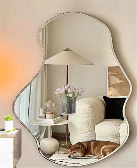 Buy MERKEZI ART Stylish shap Beveled Mirror (24X30 inch) Online at Low ...