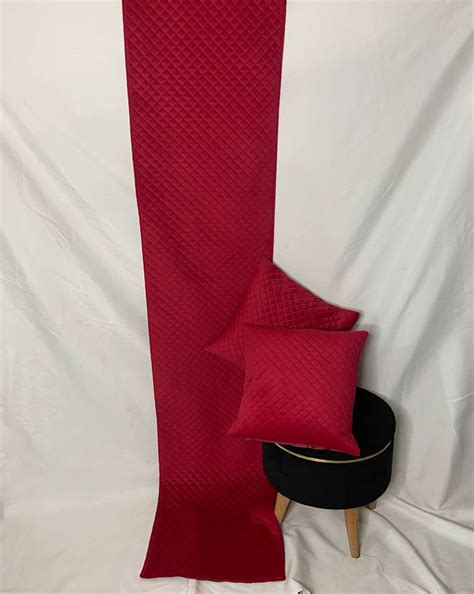 Rivasa Velvet Bed Runners with Two Cushions | Bed Runner 100 inch x 18 ...