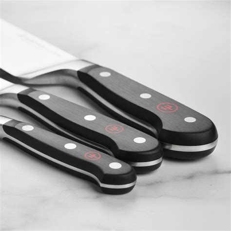 Wusthof Classic Knife Set - 3 Piece - Chef's, Bread & Paring Knives ...