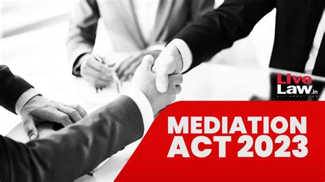 Mediation Act 2023, International mediation, Mediation Council, Legal ...