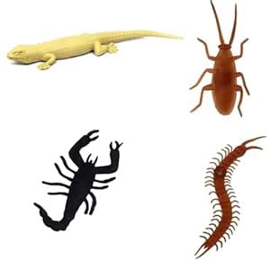 Buy Crafts and Toys Prank Toy Set: 4 in 1 Insects (Cockroach, Centipede ...
