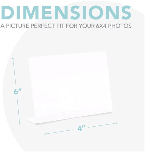 Buy Photo Booth Frames - 6x4 Inch Clear Acrylic Display, Slanted Back ...