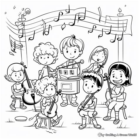 Music Coloring Pages - Free & Printable!