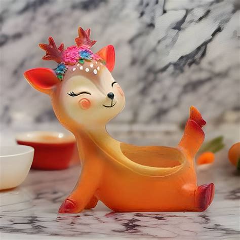 Cheerful Deer Resin Succulent Pot — Plant N Pots