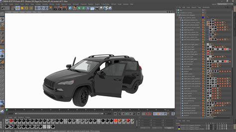3D Modern SUV Rigged for Cinema 4D | 3D Molier International