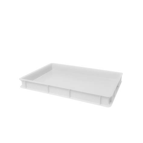 VAS007W - Pizza dough box white H 2-3/4"