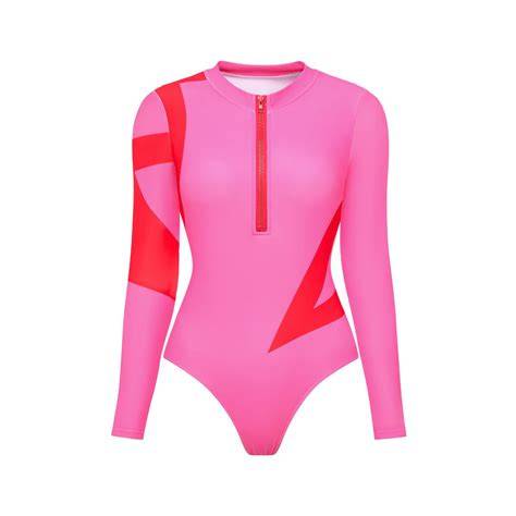 Zip-Up Full Sleeves Monokini with Sarong – Twirl Around World