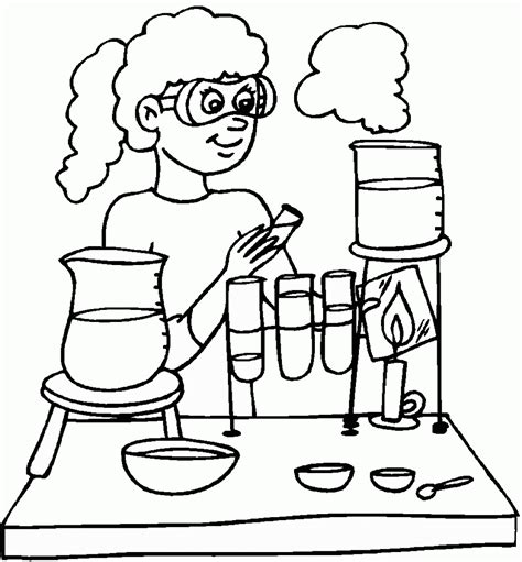 Printable Science Lab Coloring Pages - Coloring Home