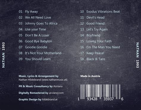 Music Cd Back Covers