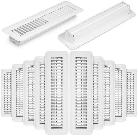 Yaocom 12 Pcs Floor Register Bulk, Heavy Duty Steel Floor Vent Covers ...