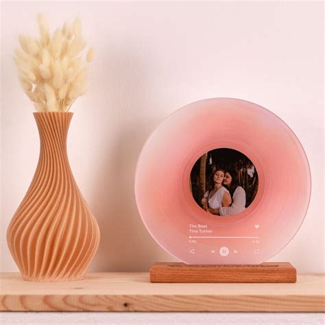 Buy Personalized Vinyl Record with Photo - Custom Acrylic Song Plaque ...