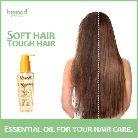 Bremod Hair Serum Vitamin E Argan Oil Serum Good for Dry Frizzy Damaged ...
