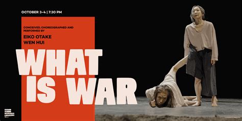 WHAT IS WAR - Performed by Eiko Otake & Wen Hui, Norberg Studio A ...