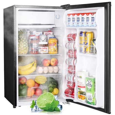 Buy Upstreman 3.2 Cu.Ft Mini Fridge with Freezer, Single Door ...