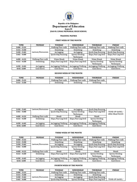 Exercise Change Matrix Template 的图像结果