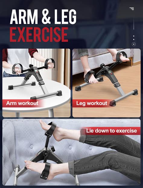 Snapklik.com : Cyclace Folding Under Desk Pedal Exerciser