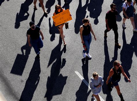 Hundreds gather to protest reversal of Roe vs. Wade, June 24, 2022 ...