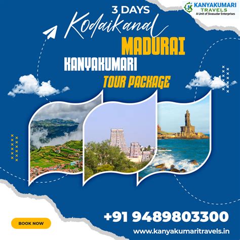 Three Days Kodaikanal Madurai Kanyakumari Sightseeing - Kanyakumari Travels