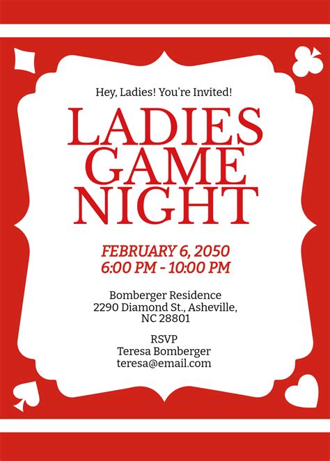 Free Game Night Invitation Templates, Editable and Printable