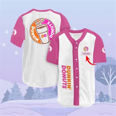 Personalized Dunkin Donuts Jersey, Coffee Addict Baseball Jersey Shirt ...