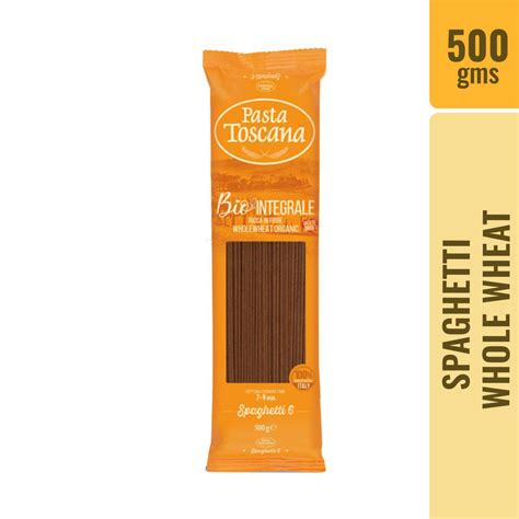 Pasta Toscana Spaghetti (Whole Wheat) Pasta - 500 gms - Damati Foods
