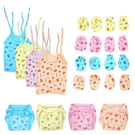 Buy Bigbought® New Born Baby Care Cloth Set Combo (Pack Of 16, Jhabla ...