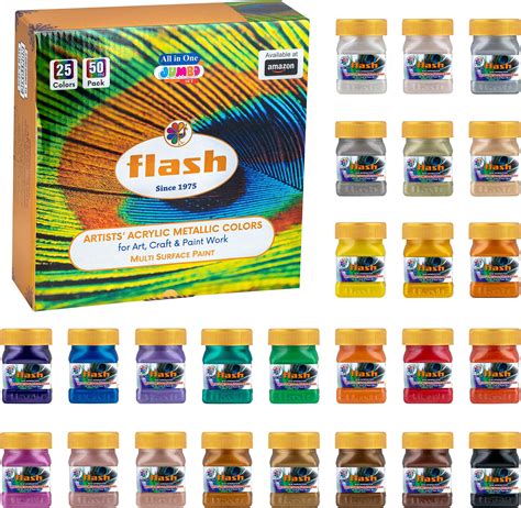 Flash Pouring Medium for Acrylic Painting-Fluid Art Kit-16 Colors High ...