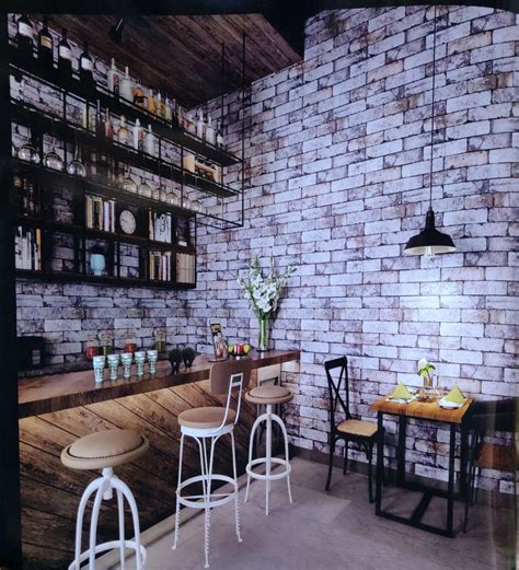 Vintage Shaded Brick Wallpaper – Myindianthings