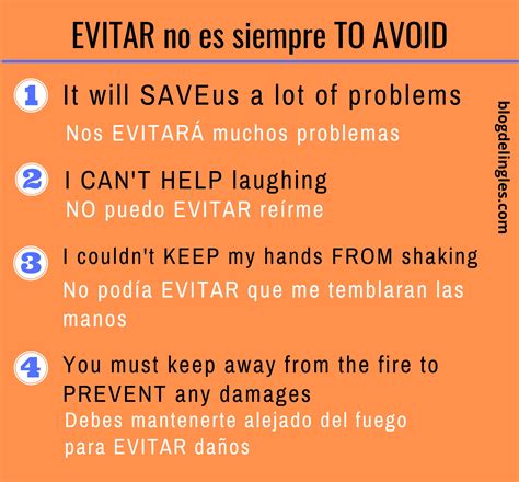 El Blog para Aprender InglésDía 29. EVITAR no es siempre TO AVOID - El ...