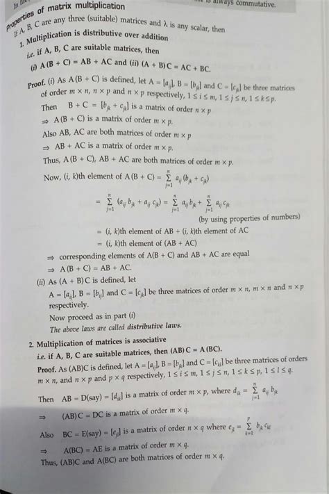 Image result for Matrix multiplication properties