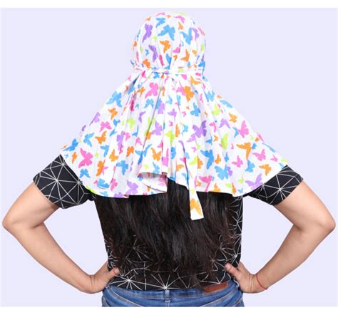 Sun protection cap scarf (Butterfly) without pom – myfantasylist