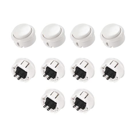 uxcell 30mm Mounting Hole Momentary Game Push Button Switch for Arcade ...