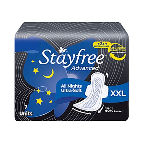 Buy Stayfree Advanced Stayfree Advanced All Night Ultra-Soft with Wings ...
