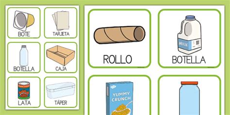 Tarjetas de clasificación: Reciclaje