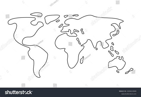 Simple Line World Map 的图像结果