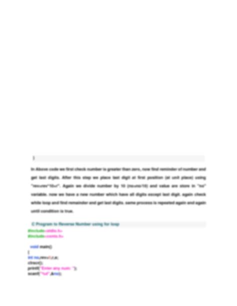 Image result for Reverse Program in C